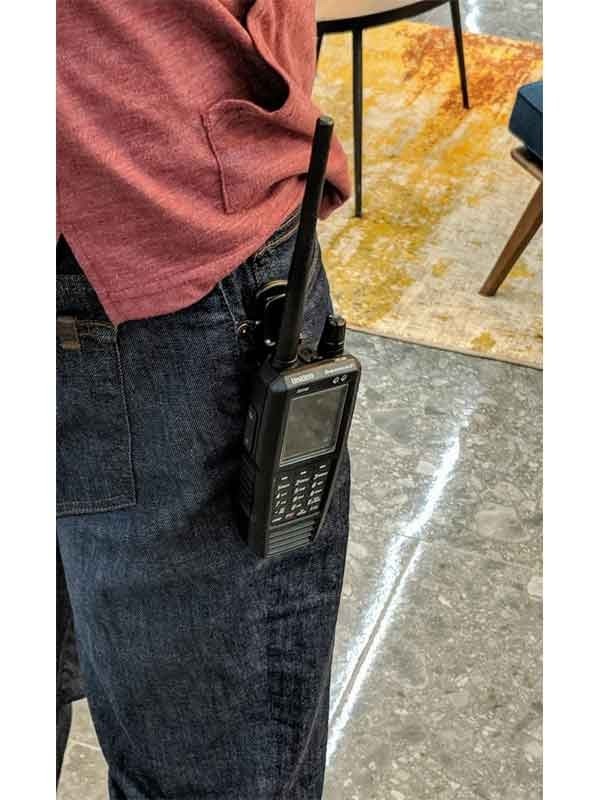SDS100 Police Scanner Uniden Digital Handheld Scanner side pocket
