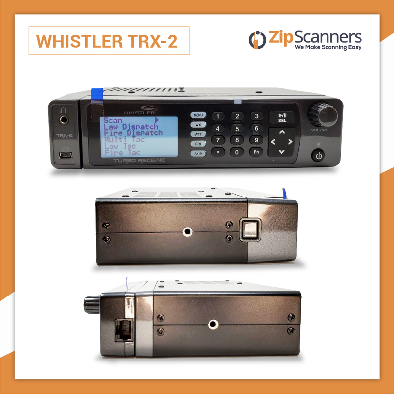 TRX-2 Police Scanner  Whistler Digital Base Mobile Scanner