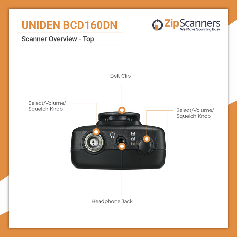 BCD160DN Police Scanner | Uniden Digital Handheld Scanner