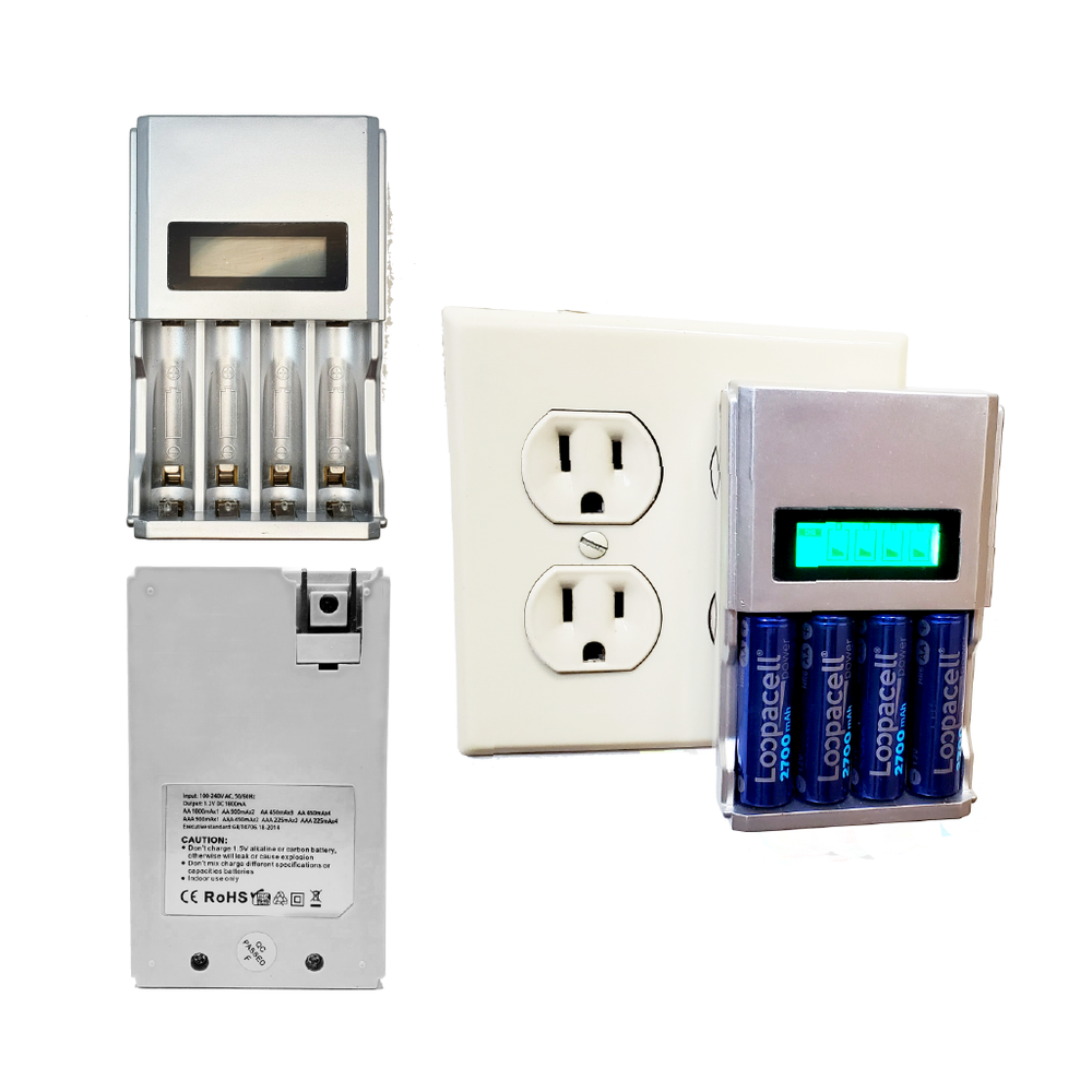 4BayAABatteryChargerforRecharg