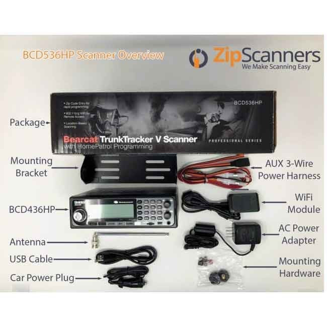 BCD536HP Police Scanner Uniden Digital Base/Mobile Scanner