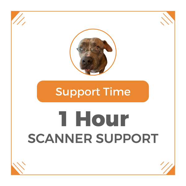 1 hour scanner support time 