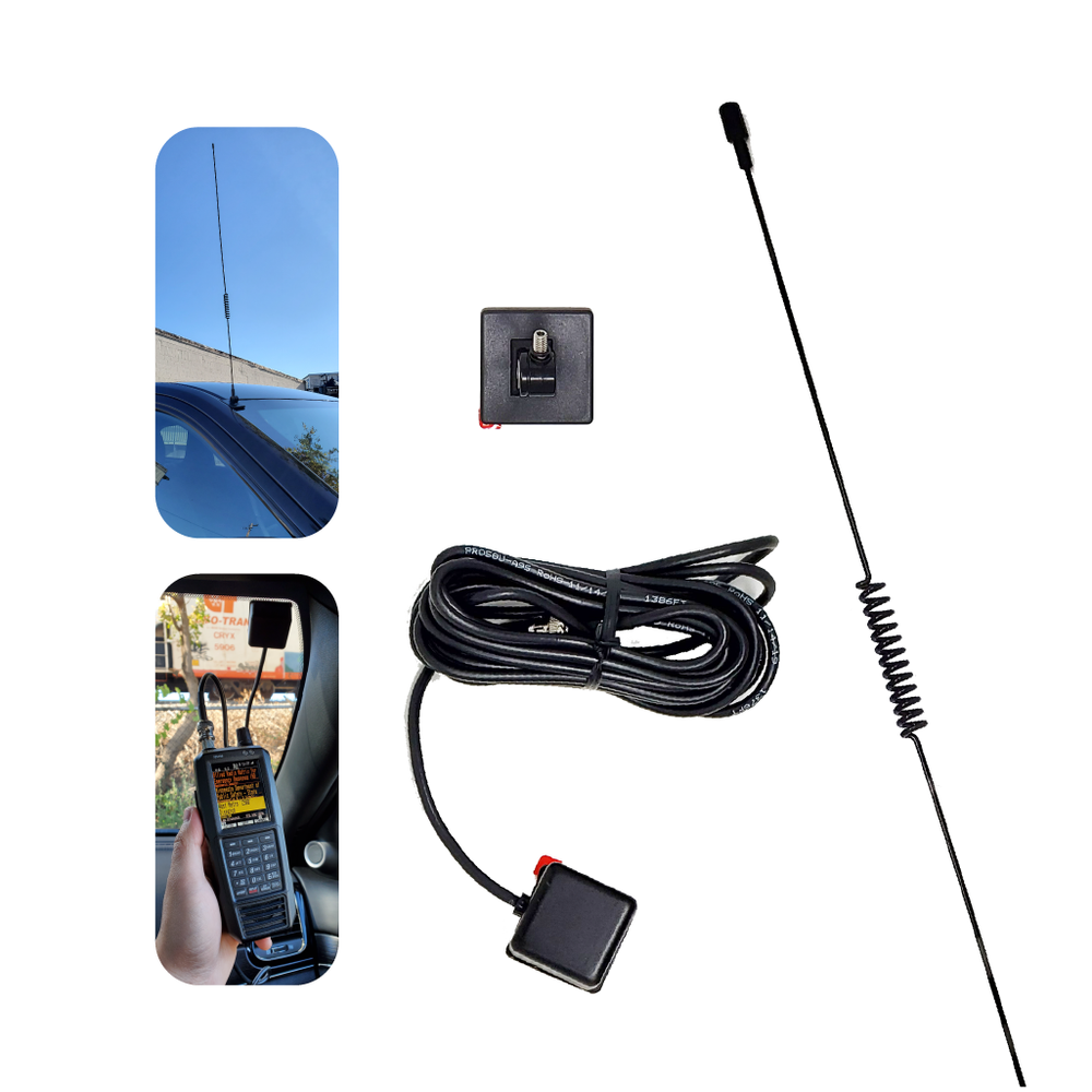 Glass Mount Police Scanner Antenna | Vehicle Wide Band
