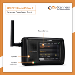 HomePatrol 2 Police Scanner  Uniden Digital Base Scanner FRONT