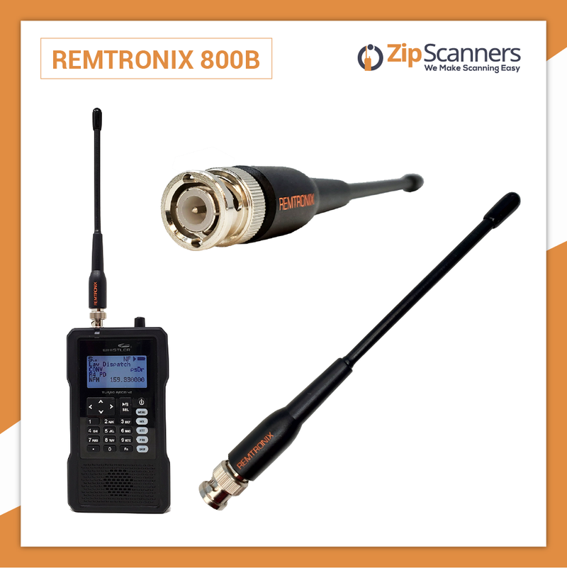 Remtronix Police Scanner Antenna On Set 700-800mHz 800B Zip Scanners