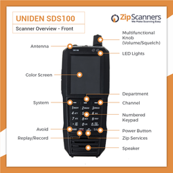 SDS100 Police Scanner | Uniden Digital Handheld Scanner Front