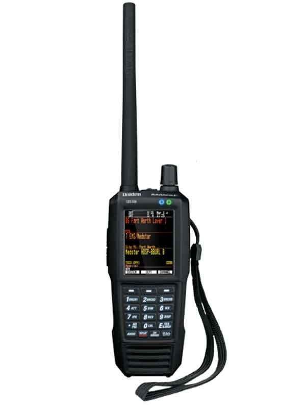 SDS100 Police Scanner Uniden Digital Handheld Scanner back remtronix antenna white