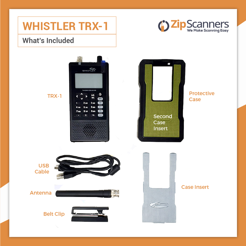 TRX-1 Whistler Police Scanner included