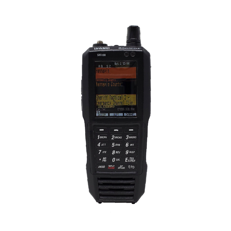 SDS100 Police Scanner | Uniden Digital Handheld Scanner Pure White Front