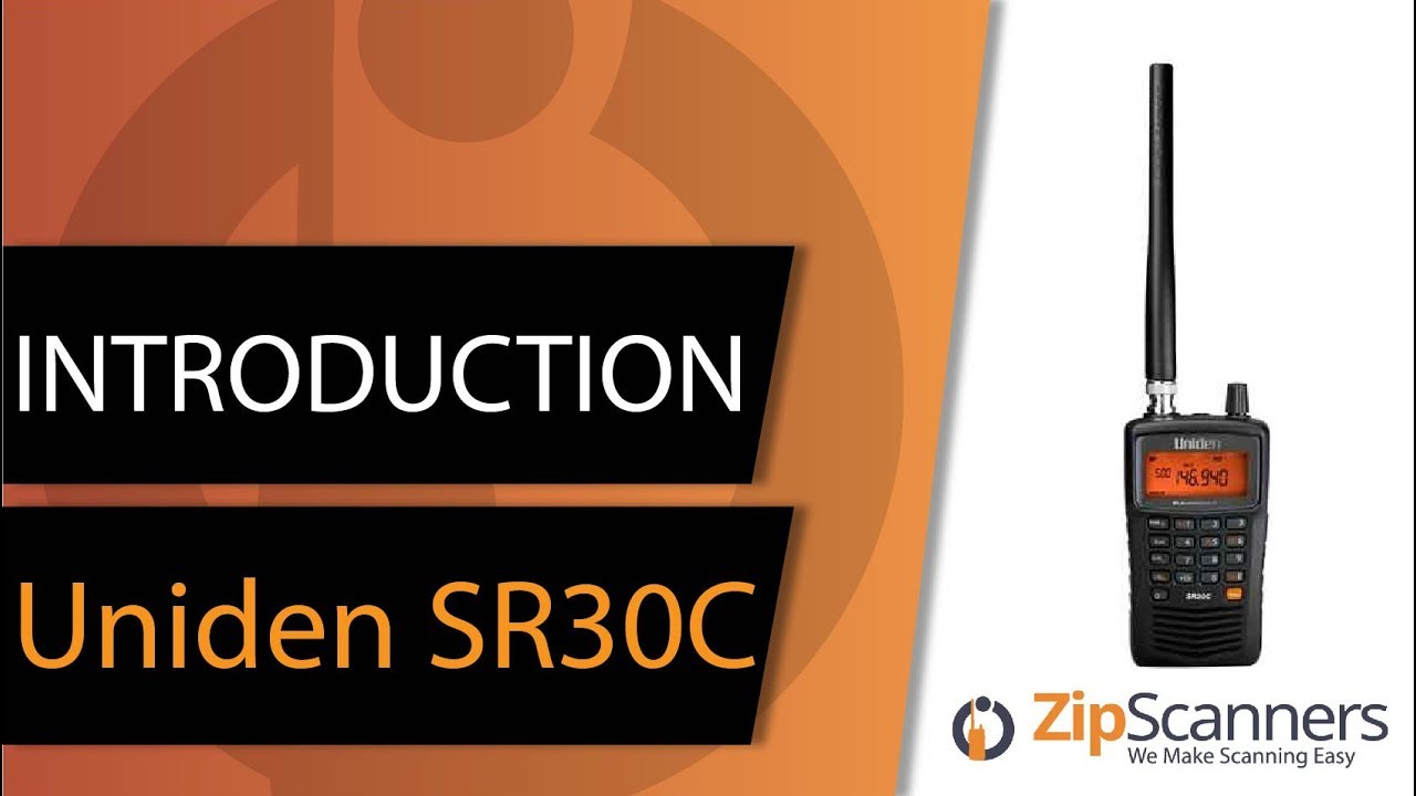 SR30C Police Scanner Uniden Analog Handheld Scanner