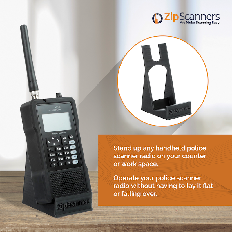 Desktop Stand for Handheld Police Scanner Radios | Uniden & Whistler
